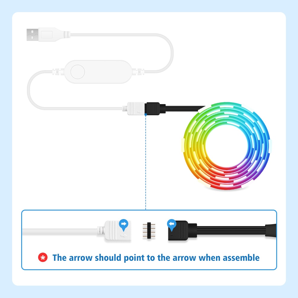 RGB ledstrip tv-licht