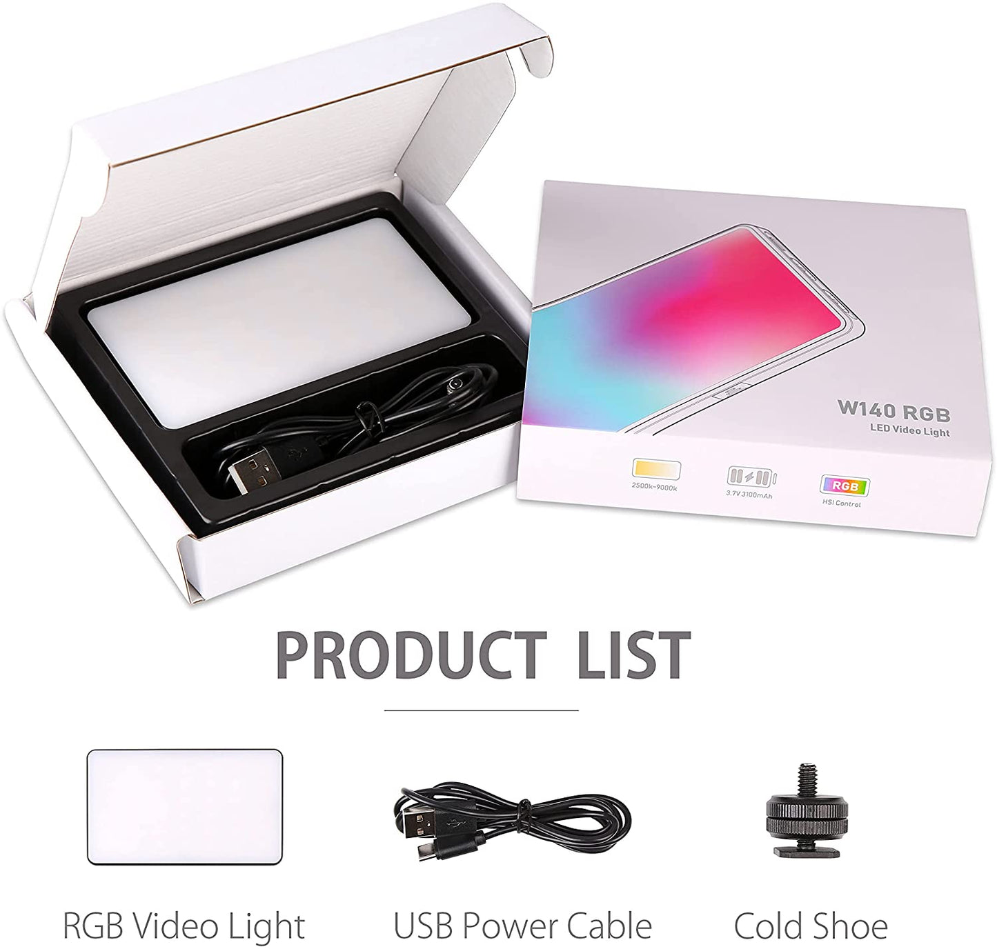 Videolicht RGB