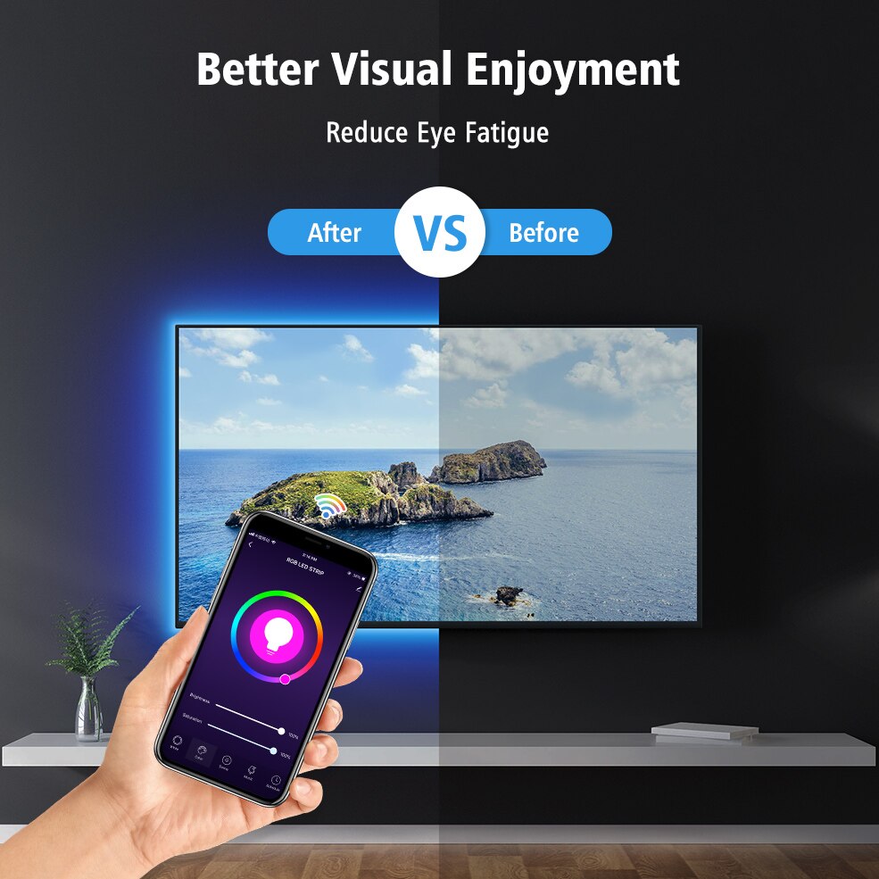 RGB ledstrip tv-licht