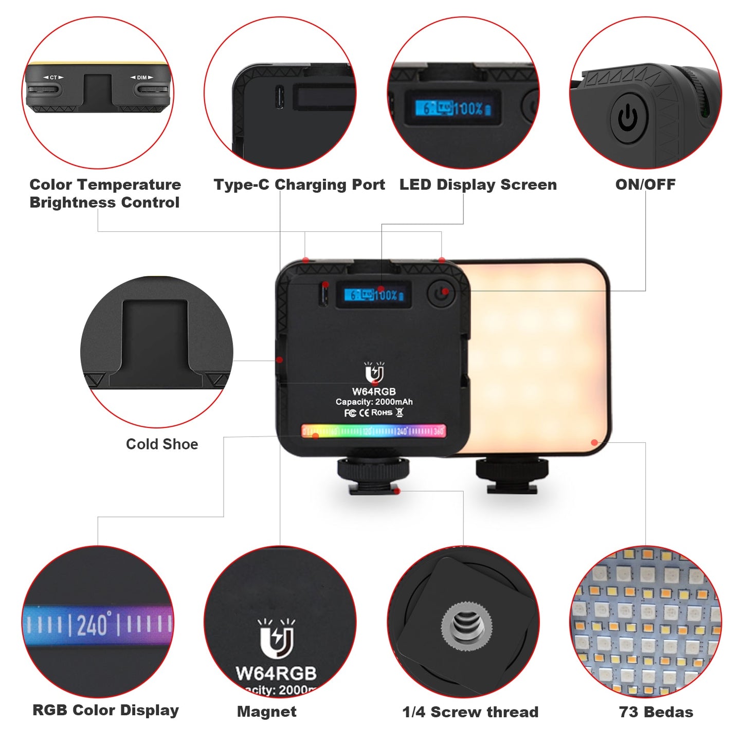 Fotografieverlichting RGB
