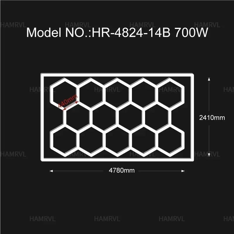 Garage Hexagon Led Lights