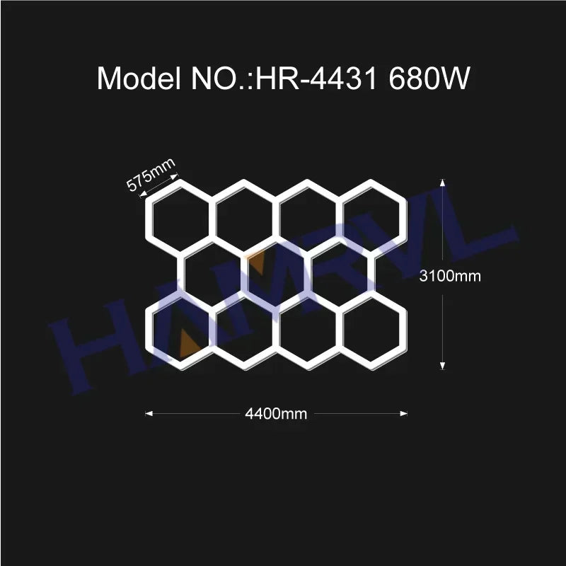 Garage Hexagon Led Lights