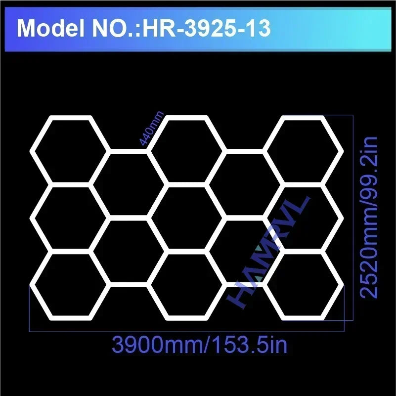 Garage Hexagon Led Lights