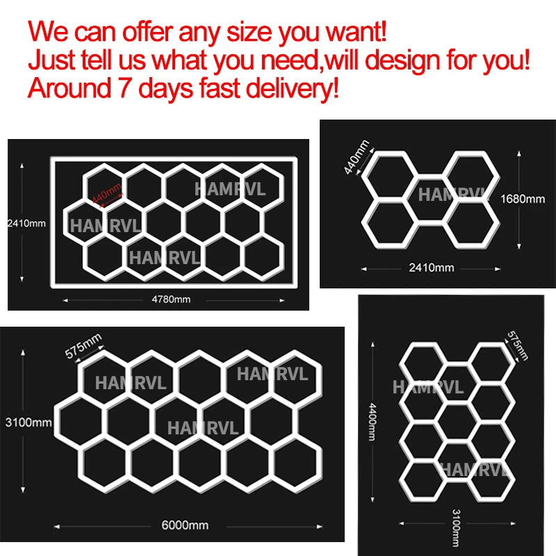 Garage Hexagon Led Lights