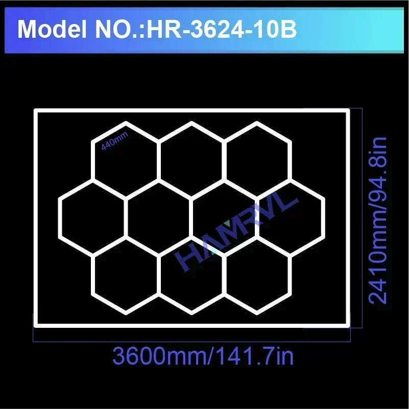 Garage Hexagon Led Lights