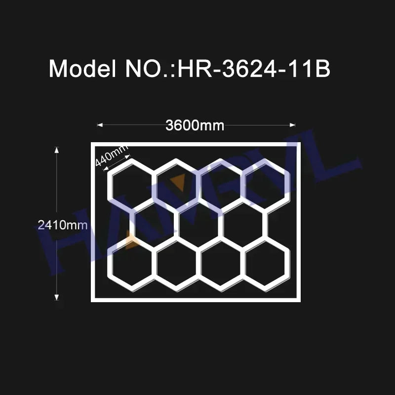 Garage Hexagon Led Lights