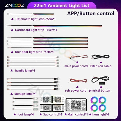 Car Ambient Light Kit
