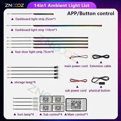Car Ambient Light Kit